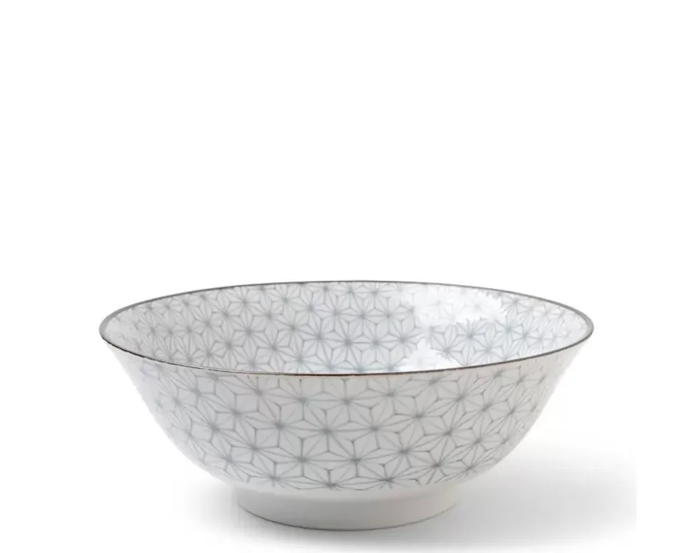 MIYA Company Ramen Bowls^Asanoha Colors 7.25" Bowl - Gray